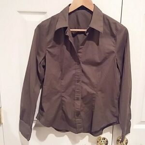 The Limited Olive Green Shirt Sz L
